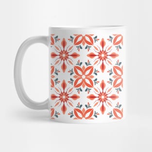 Tileable Floral Pattern Mug